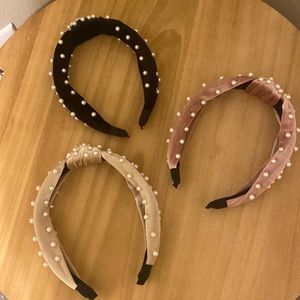 Three beaded headbands